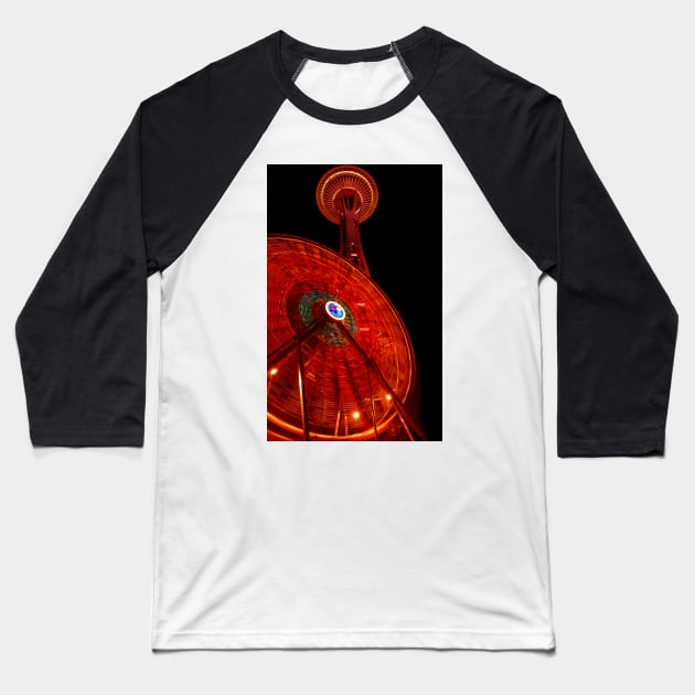 "Space Wheel" Baseball T-Shirt by dltphoto